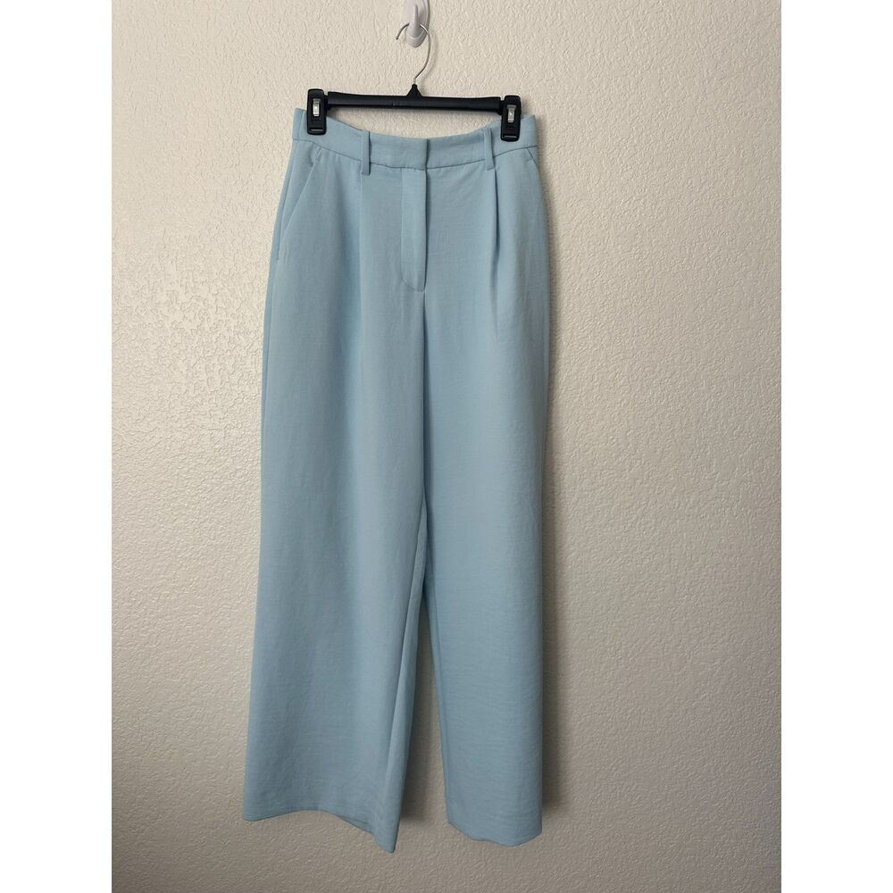 Abercrombie & Fitch Sloane Tailored & Pleated Sky Blue Pants Curve Love Size 27L - Picture 2 of 8